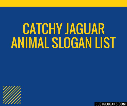 30+ Catchy Jaguar Animal Slogans List, Taglines, Phrases & Names 2019
