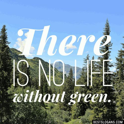 There is no life without green.