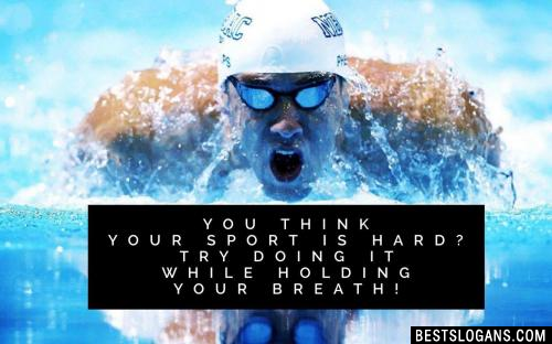 You think your sport is hard? Try doing it while holding your breath!