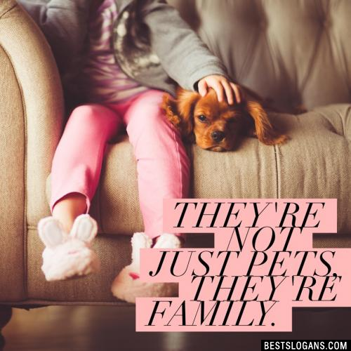 They're not just pets, they're family.