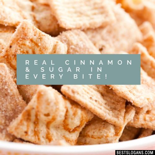 Real cinnamon & sugar in every bite!