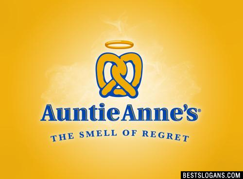 Auntie Anne's: The smell of regret.