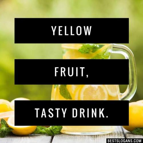 Yellow fruit, tasty drink.