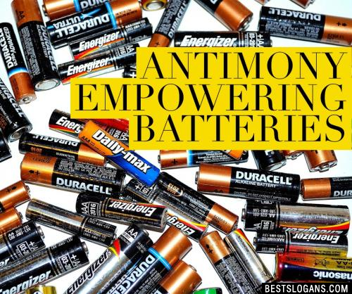 Antimony empowering batteries