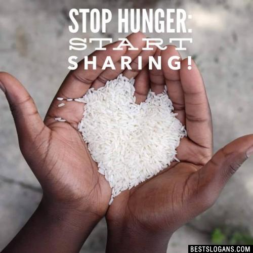 Stop hunger: start sharing!