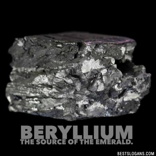 Beryllium the source of the Emerald.