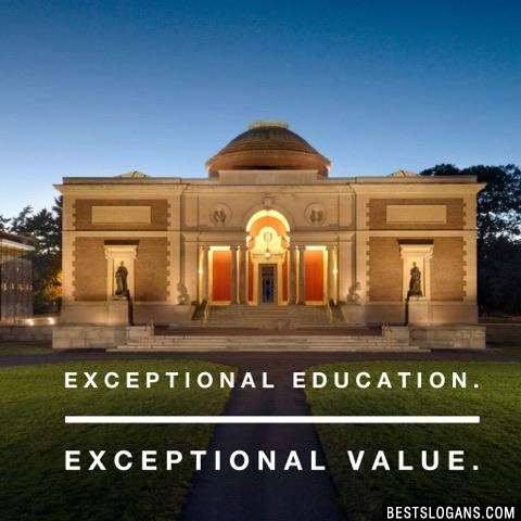 Exceptional Education. Exceptional Value.