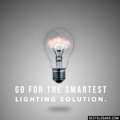 Go For The Smartest Lighting Solution.