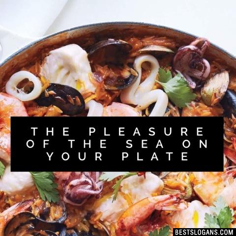 The pleasure of the sea on your plate