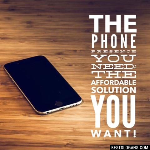 The phone presence you need; the affordable solution you want!