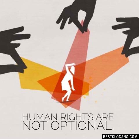 Human rights are not optional.
